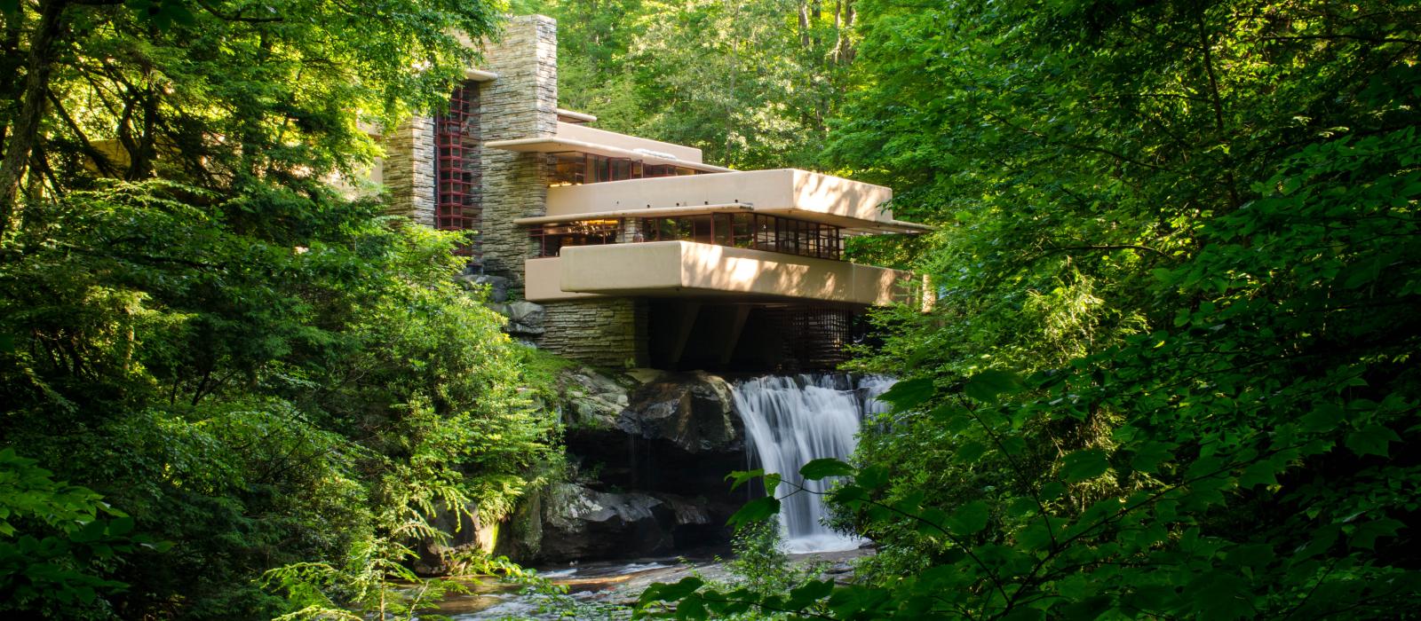 Falling water house